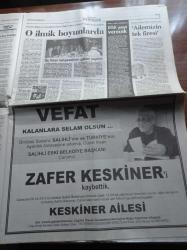 Cumhuriyet Gazetesi - 5 Mayıs 2012 - Aziz Yıldırım'a Yine Tahliye Çıkmadı - Gökhan Gönül - Galatasaray Tekerlekli Sandalye Basketbol Takımı - Deniz Gezmiş'in Avukatı Halit Çelenk'in Arşivi - Eski Deniz Feneri Savcıları Tutuklama İstemeseydik Burada Olmazdık - Samsun'da Öğrenciler Tekme Tokat Sürüklendi - İlker Başbuğ Susmadım Silivrideyim