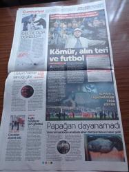 Cumhuriyet Gazetesi - 21 Aralık 2018 - Göksel Gümüşdağ Galatasaray kulübü Genel Kurul Üyeliğinden Ayrıldı - Üvey Evlat Comolli - İşçi Takımı Schalke 2 Bin Madenciyi Tribünlerde Ağırladı - Trump'ın Suriye'den Çekilme Kararını Dünya Tartışıyor - Aklın Tarikat İsyanı - Okullar Özerk Olacak - Cumhuriyet Halk Partisi Ankara Adayı Mansur Yavaş -Ekrem İmamoğlu