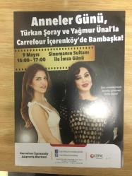 Türkan Şoray Orijinal Renkli Fotoğrafı Yeşilçam, Film Sinema Tarihi Anneler Günü Türkan Şoray Yağmur Ünal’la Carrefour İçerenköy’de Bambaşka! 9 Mayıs 13x18 cm