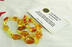 HaKiKi BALTIK DAMLA KeHRiBaR BEBEK-ÇOCUK KOLYEsi...Diş Çıkarma 8,2gr