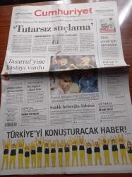 Cumhuriyet Gazetesi - 9 Temmuz 2006 - Avrupalıların Final Günü - Del Piero - Zinedine Zidane - Güreşte İki Altun- Büyük Kentin Büyük Sorunu - Dünya Kupası Sahibini Buluyor - Tasarruf Yine Hastayı Vurdu - Reytingi En Yüksek Konu Cinsellik - Folklorculara Türban Taktılar - Cemil Çiçek