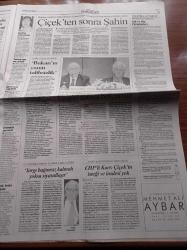 Cumhuriyet Gazetesi - 9 Temmuz 2006 - Avrupalıların Final Günü - Del Piero - Zinedine Zidane - Güreşte İki Altun- Büyük Kentin Büyük Sorunu - Dünya Kupası Sahibini Buluyor - Tasarruf Yine Hastayı Vurdu - Reytingi En Yüksek Konu Cinsellik - Folklorculara Türban Taktılar - Cemil Çiçek