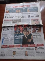 Cumhuriyet Gazetesi - 17 Eylül 2012 - Mirsad Türkcan'dan Son Basket - Banvit Potada Rakip Tanımadı - Polise Mayın Sekiz Şehit - Afganistan'da Önlem Mehmetçik'e Devriye Yok - Deniz Feneri Yerinde Saydı - Mustafa Balbay - Müslüman Kardeşler'in Lideri Riyad El Şukfa