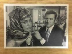 Türkan Şoray,Kartal Tibet Siyah Beyaz Fotoğrafı Yeşilçam, Film Sinema Tarihi Sinemamızın Sultanı Posta Kartı 11x15 cm