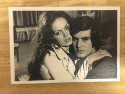 Türkan Şoray,Tarık Akan Siyah Beyaz  Fotoğrafı Yeşilçam, Film Sinema Tarihi Sinemamızın Sultanı Posta Kartı 11x15 cm