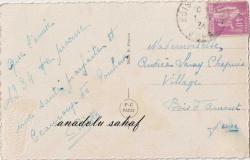 Fantezi Kart: Romantik Aşıklar, 1934 - Kış Temalı / Postadan Geçmiş, Pullu ve Damgalı