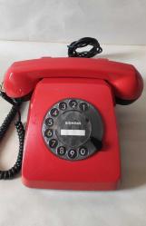 Antika - Nostaljik Kırmızı Çevirmeli Telefon - kitantik - kitaLog