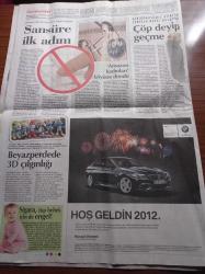 Cumhuriyet Gazetesi - 22 Ağustos 2011 - Ulusal Kadın Voleybol Takımımız Dünya Şampiyonu - 26. Üniversiteler Yaz Oyunları - Amazon Kadınları Köyüne Döndü - Şirinler - Çevreyi KHK Vurdu- Uğur Mumcu'yu Kim Öldürdü - Muhalifler Trablus'ta 400 Ölü - Ankara Barosu Başkanı Metin Feyzioğlu - Beşar Esad İçişlerimize Karışmayın - Recep Tayyip Erdoğan