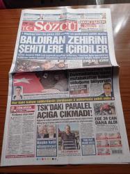 Sözcü Spor Gazetesi - 31 Ocak 2016 - Diego'dan Çeyrek Altın - Aziz Yıldırım Devlet Hep Alıyor Hakkımızı Vermiyor - Tecavüz İsyanı - Baldıran Zehirini Şehitlere İcirdiler - TSK'daki Paralel Açığa Çıkmadı - Bülent Arınç