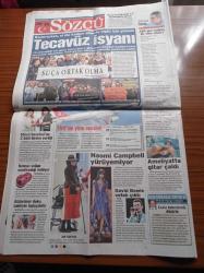 Sözcü Spor Gazetesi - 31 Ocak 2016 - Diego'dan Çeyrek Altın - Aziz Yıldırım Devlet Hep Alıyor Hakkımızı Vermiyor - Tecavüz İsyanı - Baldıran Zehirini Şehitlere İcirdiler - TSK'daki Paralel Açığa Çıkmadı - Bülent Arınç