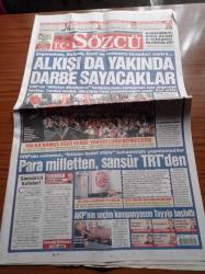 Sözcü Gazetesi - 12 Nisan 2015 - Türk Futbolu Şimdi Yandı - Diego Ribas Başkanı Çiğnedi Kendi İpini Çekti - Ergenekon Balyoz Gezi Ve Tencere Tavadan Sonra Alkışı da Yakında Darbe Sayacaklar - Para Milletten Sansür TRT'de - AKP'nin Seçim Kampanyasını Recep Tayyip Erdoğan Başlattı