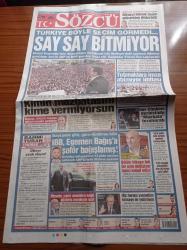 Sözcü Gazetesi - 15 Nisan 2019 - 10 Kişilik Fenerbahçe Galatasaray'a Çelme Taktı - Fatih Terim - Ali Koç - İranlı Kadın Boksör İlk Maçını Kazandı - Shakespeare'in Adresi Bulundu - Tunç Soyer'den İstanbul Mesajı - İBB Egemen Bağış'a Şoför Bağışlamış - Ekrem İmamoğlu Kimin Mazbatasını Kime Vermiyorsun