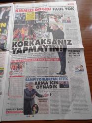 Sözcü Gazetesi - 15 Nisan 2019 - 10 Kişilik Fenerbahçe Galatasaray'a Çelme Taktı - Fatih Terim - Ali Koç - İranlı Kadın Boksör İlk Maçını Kazandı - Shakespeare'in Adresi Bulundu - Tunç Soyer'den İstanbul Mesajı - İBB Egemen Bağış'a Şoför Bağışlamış - Ekrem İmamoğlu Kimin Mazbatasını Kime Vermiyorsun