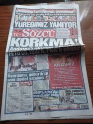 Sözcü Gazetesi - 27 Eylül 2016 - Bruma Bir Projedir - Beşiktaş Kanatlanacak - CHP Manisa Milletvekili Özgür Özel - Andımız'ı Okuyan Çocuklar FETÖ'cü IŞİD'li PKK'lı Olmaz - MHP'li Zihni Açba'dan İnanılmaz İddia - Yüreğimiz Yanıyor 10 Şehit - OHAL Mağdurları CHP'yi Doldurdu
