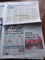 Sözcü Gazetesi - 27 Eylül 2016 - Bruma Bir Projedir - Beşiktaş Kanatlanacak - CHP Manisa Milletvekili Özgür Özel - Andımız'ı Okuyan Çocuklar FETÖ'cü IŞİD'li PKK'lı Olmaz - MHP'li Zihni Açba'dan İnanılmaz İddia - Yüreğimiz Yanıyor 10 Şehit - OHAL Mağdurları CHP'yi Doldurdu