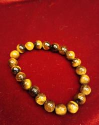 DOĞAL TAŞ,KAPLAN GÖZÜ TAŞI BİLEKLİK.ELASTİKİ HER BİLEĞE UYGUNDUR 88