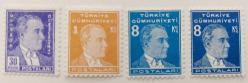 1936-37 ÜÇÜNCÜ ATATÜRK SERİSİ POSTA PULLARI MNH TAM SERİ 2024 KATALOK DEĞERİ;800.00TL AA1RR1 NADİR
