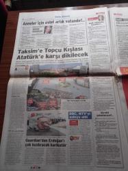 Sözcü Gazetesi - 15 Haziran 2013 - UEFA'dan Şok Açıklama - Felipe Melo Bilmecesi - Gezi Eylemleri - Recep Tayyip Erdoğan - Futbolcu Okan Buruk'un Eşi Haç Kolye Taktı - Uğur Dündar