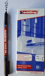 Permanent Kalem MAVİ  Edding 142 M Seri  1 mm Uç Kalınlığı 10 Adetli Kutu