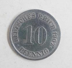 Almanya 10 Pfennig 1907