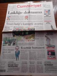 Cumhuriyet Gazetesi - 9 Şubat 2008 - Ulusal Tenisçi İpek Şenoğlu Yarıfinalde - Galatasaray'da Havuz Kavgası -  Aziz Yıldırım'dan Örnek Davranış - Tarihi Kanal Tehlikede - Ferhat İle Şirin - İran'da Kara Çarşaf Krizi - İmam Hatip'e Katmerli Avantaj - Tesettür Hastanesi - MFÖ - Başbakan Recep Tayyip Erdoğan Almanya'da