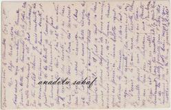 Fantezi Kart: Işıltılı Elbisesiyle Elinde Çiçek Tutan Kadın, 1915