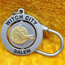 VINTAGE WITCH CITY SALEM METAL ANAHTARLIK