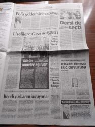 Cumhuriyet Gazetesi - 23 Eylül 2013 - Beşiktaş Galatasaray Derbisini Kavga Bitirdi - Didier Drogba Çare Oldu - Marilyn Monroe - İlhan İrem Aşık Ruhlar İçin Söyledi - Ceza Değil Ölümevi - Radikal İslamcı Örgütler Kitle Katliamlarına Döndü