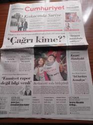 Cumhuriyet Gazetesi - 8 Nisan 2006 - Galatasaray İzmir Marşı'yla - Metin Kurt Fethullahçı Yapılanmaya Yer Yok - Da Vinci Şifresi Mayıs'ta Çözülüyor - ABD Kıskacında Suriye- Recep Tayyip Erdoğan'dan Silahı Bırak Çağrısı - Başsavcı Nuri Ok Yargıya Müdahale Ediliyor - Şevket Kazan 28 Şubat'ta Hatalıydık - Berlusconi Solu Birleştirdi