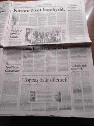 Cumhuriyet Gazetesi - 8 Nisan 2006 - Galatasaray İzmir Marşı'yla - Metin Kurt Fethullahçı Yapılanmaya Yer Yok - Da Vinci Şifresi Mayıs'ta Çözülüyor - ABD Kıskacında Suriye- Recep Tayyip Erdoğan'dan Silahı Bırak Çağrısı - Başsavcı Nuri Ok Yargıya Müdahale Ediliyor - Şevket Kazan 28 Şubat'ta Hatalıydık - Berlusconi Solu Birleştirdi