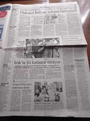 Cumhuriyet Gazetesi - 8 Nisan 2006 - Galatasaray İzmir Marşı'yla - Metin Kurt Fethullahçı Yapılanmaya Yer Yok - Da Vinci Şifresi Mayıs'ta Çözülüyor - ABD Kıskacında Suriye- Recep Tayyip Erdoğan'dan Silahı Bırak Çağrısı - Başsavcı Nuri Ok Yargıya Müdahale Ediliyor - Şevket Kazan 28 Şubat'ta Hatalıydık - Berlusconi Solu Birleştirdi