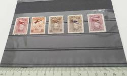 1934 SÜRŞARJLI BİRİNCİ UÇAK PULLARI MNH TAM SERİ 2024 KATALOK DEĞERİ;600.00TL 3N4BB1 NADİR