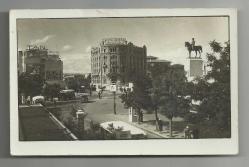 POSTADAN GEÇMİŞ 1937 ANKARA ULUS MEYDANI,TAŞHAN,ATATÜRK HEYKELİ,ESKİ OTOMOBİLLER VE OTOBÜSLER FOTOKARTI...