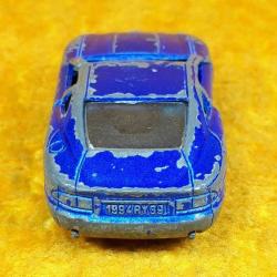 VINTAGE MAJORETTE ASTON MARTIN DB7 No.229  ECH 1/60 MAVİ RENKLİ METAL OYUNCAK ARABA , HÂLİYLE