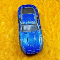 VINTAGE MAJORETTE ASTON MARTIN DB7 No.229  ECH 1/60 MAVİ RENKLİ METAL OYUNCAK ARABA , HÂLİYLE
