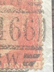 İngiltere Klasik Dönem 1872  Victoria  Red Penny Pul Liverpool çıkışlı Damgalı (466) Fragman Nadir