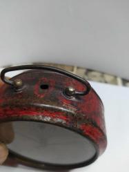 MS10-----ANTİKA KURMALI İSVİÇRE MASA SAATİ---ÇALIŞMIYOR