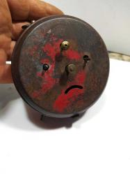 MS10-----ANTİKA KURMALI İSVİÇRE MASA SAATİ---ÇALIŞMIYOR