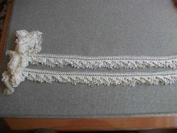 X - 8 - APLİKELİK DANTEL - 2 ADET -  184 CM+184 CM - FİLOŞ İP