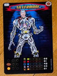 SPIDER-MAN * HEROES AND VILLAINS * POWER CARD COLLECTION * #182 SILVERMANE * 2008 * MARVEL * İTHAL OYUN KARTI