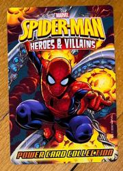 SPIDER-MAN * HEROES AND VILLAINS * POWER CARD COLLECTION * #182 SILVERMANE * 2008 * MARVEL * İTHAL OYUN KARTI