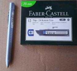 Versatil /Uçlu  Kalem 0.7 mm Soluk Mavi Faber Castel  Üçgen  Seri -+12 Tüp Faber Castell Min (Uç)