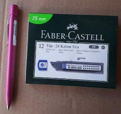 Versatil /Uçlu  Kalem 0.7 mm LACİVERT Faber Castel  Üçgen  Seri -+12 Tüp Faber Castell Min (Uç)