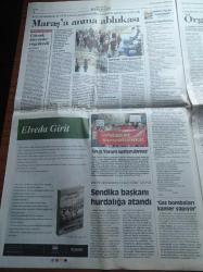 Cumhuriyet Gazetesi - 24 Aralık 2012 - Aykut Kocaman İstifa Kararından Döndü - PTT 1.Lig'de Olaylı Gün - Siyanür Havuzu İçin Mezarlık Taşındı - Aydınların İsyanı - Grup Yorum - Kahramanmaraş'ta Yine Abluka - Kubilay'a Görkemli Anma