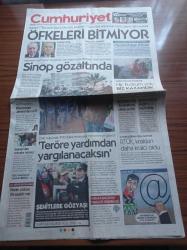 Cumhuriyet Gazetesi - 7 Şubat 2018 - Fenerbahçe İle MHK Restleşti Karşılıklı İstifa Çağrısı Yapıldı - Galatasaray Filede Güldü - Cape Town Kuruyor - Buzdan Müzik Aletleriyle - 24 Derecede Festival - Devlet Bahçeli Türk Tabipler Birliğini Terör Örgütü İlan Etti - Sinoplular Nükleere Hayır - Nuriye Gülmen İyileşiyor - Akkuyu Santrali - Recep Tayyip Erdoğan
