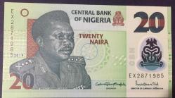 NİJERYA 20 NAIRA 2019 ÇİL.POLİMER PARA