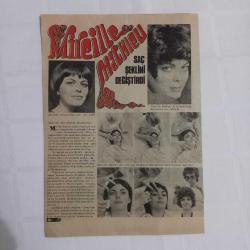 Adamo / Hey Dergisi Posteri + Mireille Mathieu haberi ve Mediha Şen reklamı