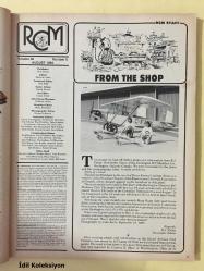 RC Modeler Radio Control Airplanes Flying Electrical - August 1989 - Vintage Magazine - İngilizce Uzaktan Kumandalı Model Uçak Dergisi - Construction : Heath Baby Bullet - Ultra Sport 60 - Express M29 - Bandido