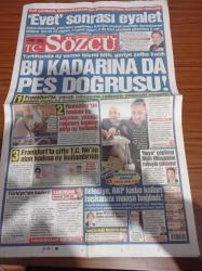 Sözcü Gazetesi - 10 Nisan 2017 - Gizli Golcü Josef De Souza - Dick Advocaat - ABD Kuzey Kore'ye Uçak Gemisi Gönderdi - Kapadokya'da Balon Faciası - Yurtdışında Oy Verme İşlemi Bitti Geriye Şaibe Kaldı - Sinan Oğan Hayır Cephesi Milli Mücadele Ruhuyla Çalışıyor - Meral Akşener Bize FETÖ'cü Terörist Diyen Aynaya Baksın