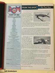 RC Modeler Radio Control Airplanes Flying Electrical - February 2001 - Vintage Magazine - İngilizce Uzaktan Kumandalı Model Uçak Dergisi - Construction : Miles M20 - MDS 148 Fs Pro - Mx 6800 Pico Micro - Whisper 1400